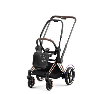 SF Floor Model Cybex Platinum ePriam rose gold + we the best seat pack