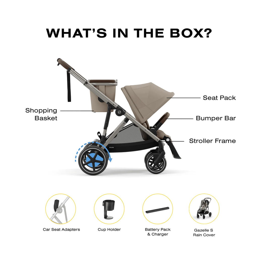 eGazelle S Electronic Assist Stroller