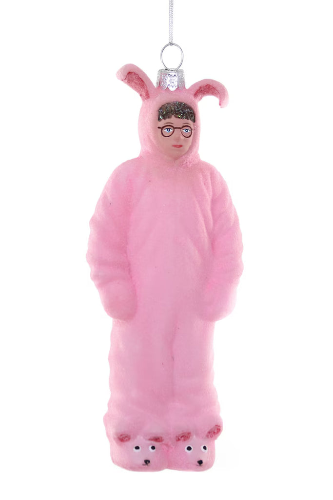 Ralphie Pink Bunny Suit Ornament