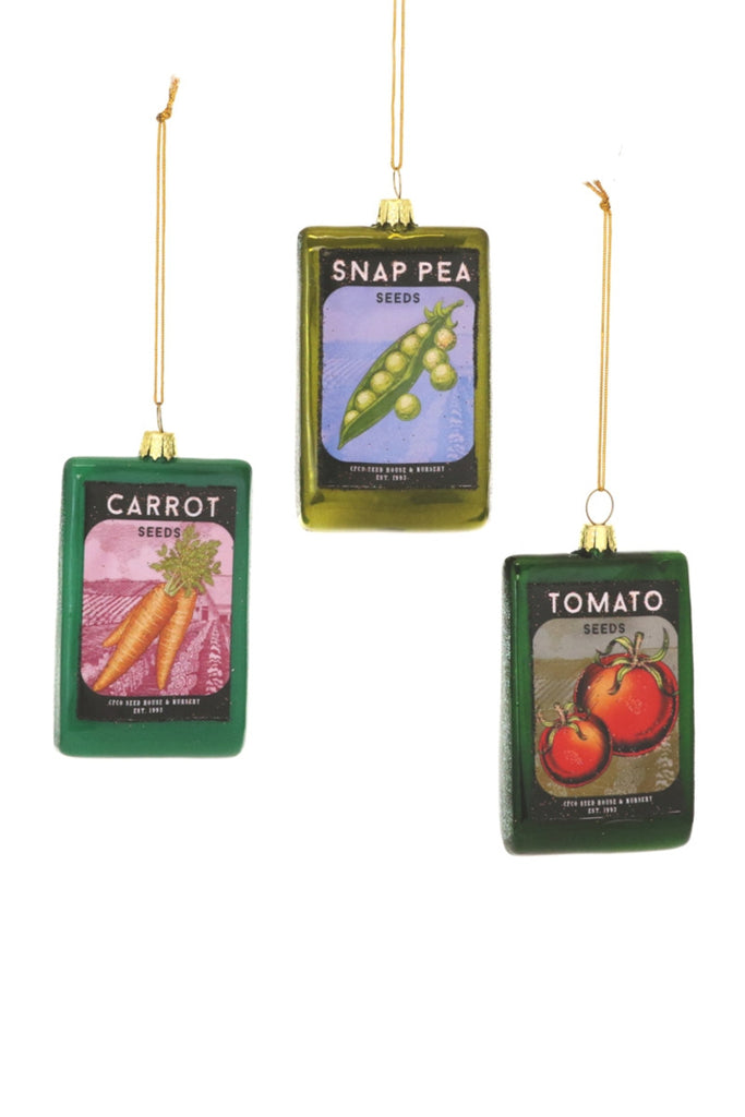 VEGETABLE SEED PACKET Christmas Ornament