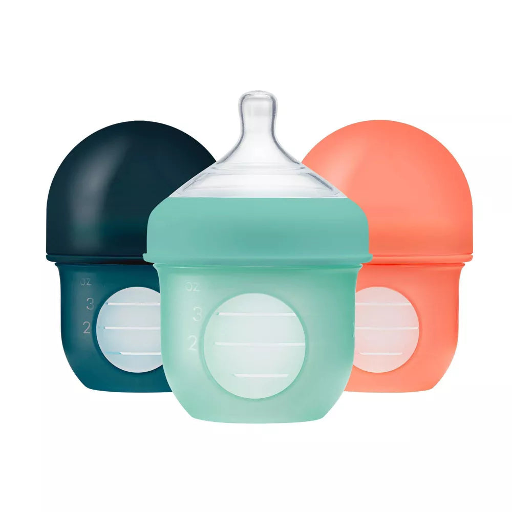 NURSH Silicone Pouch Baby Bottles - 4 fl oz/3pk