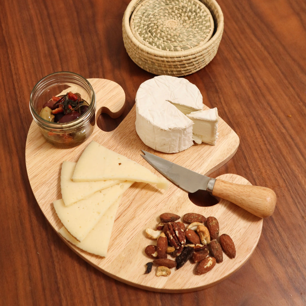 Mushroom Cutting Board & Knife