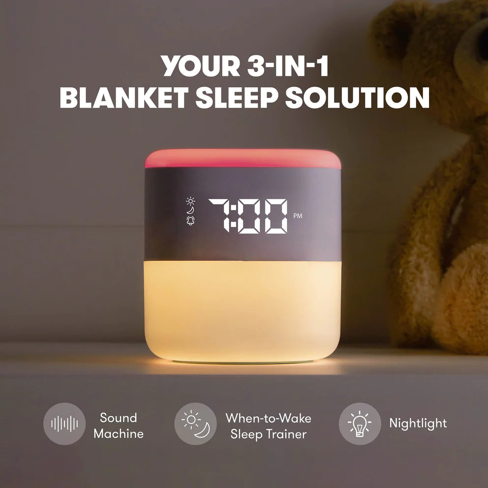 3-in-1 Sound Machine, When-To-Wake Clock and Nightlight