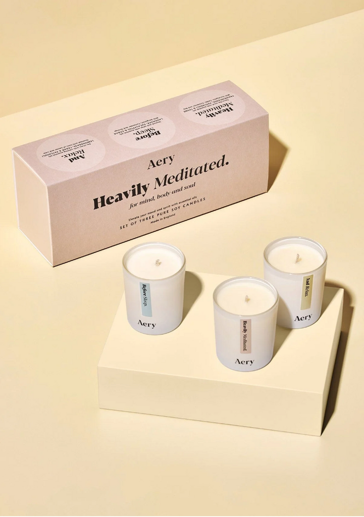 Heavily Meditated Gift Set 3pk Votive Candles