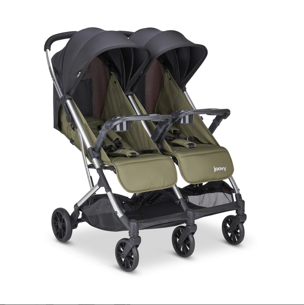 KooperX2 Lightweight Compact Double Stroller With Trays