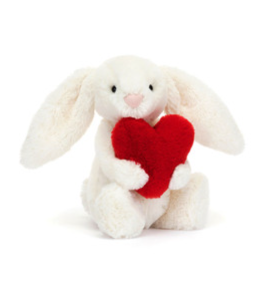 Bashful Red Love Heart Bunny