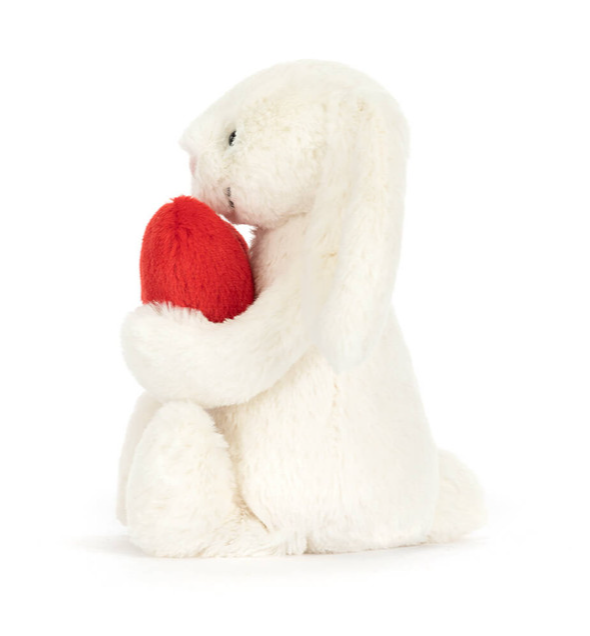 Bashful Red Love Heart Bunny