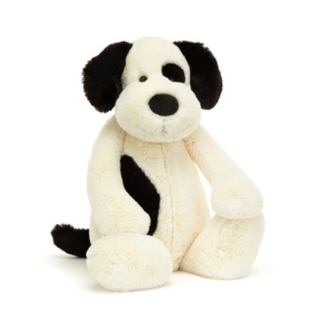 Bashful Black & Cream Puppy