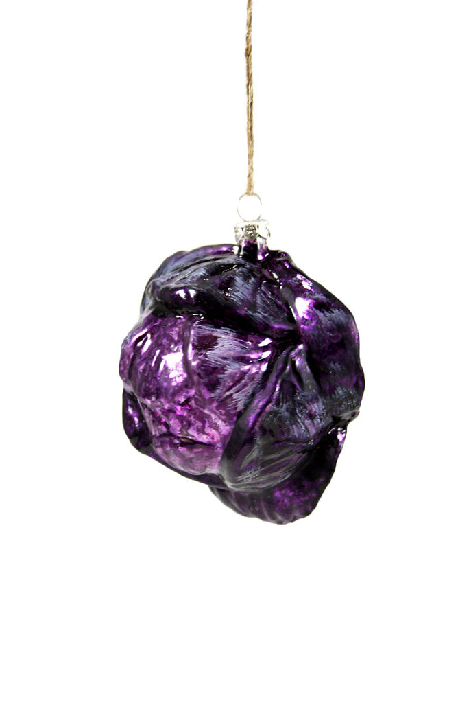 PURPLE CABBAGE Christmas Ornament