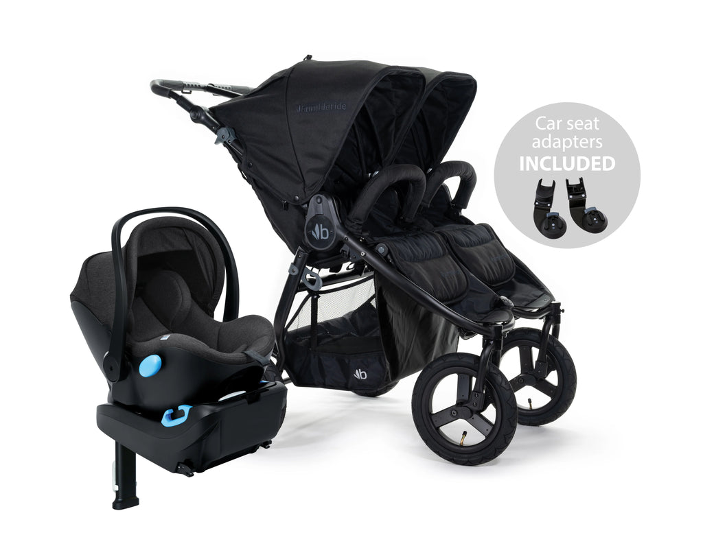 Indie Twin Black + Clek Liing Railroad Travel System (single seat)