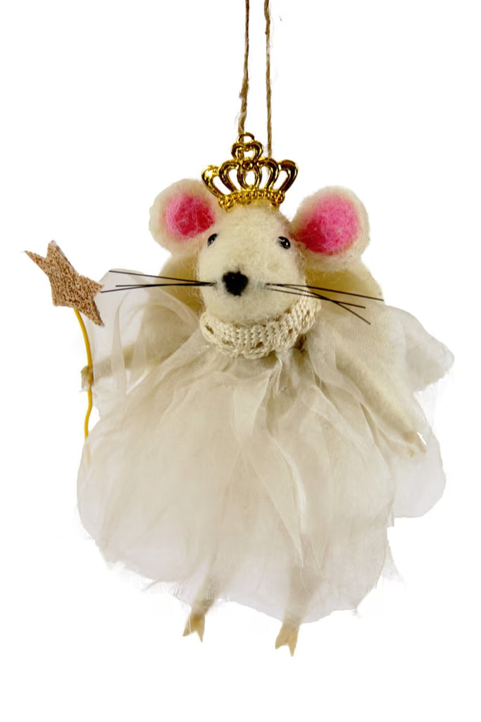 Angel Mouse Holiday Ornament