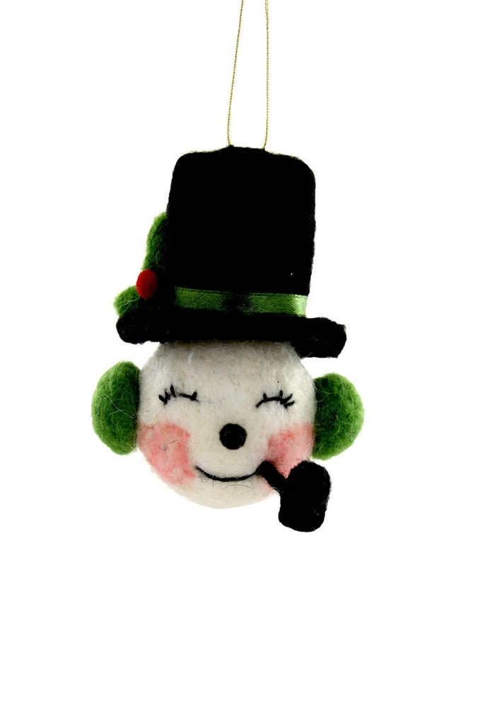 JOLLY SNOWMAN Christmas Ornament