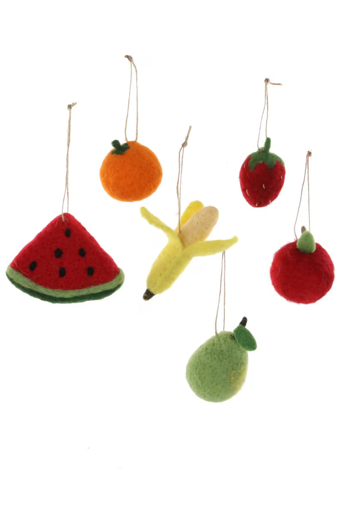 Felt Fruit Holiday Ornament