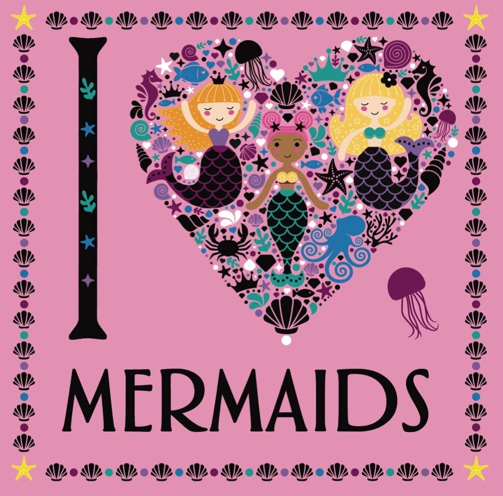 I Heart Mermaids Coloring Book