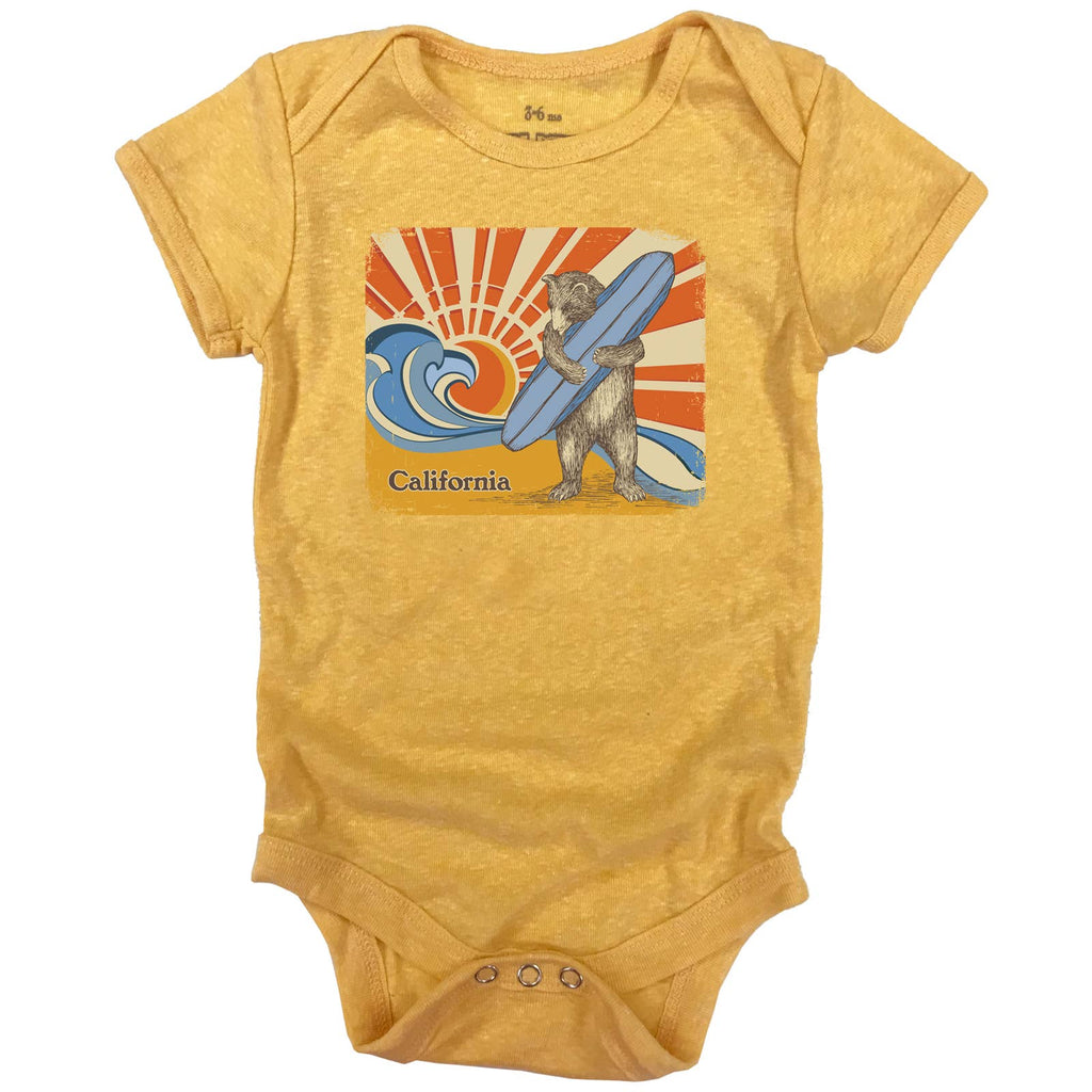 CA Surf Bear Onesie