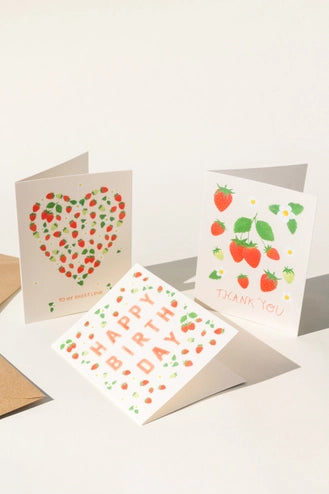 Strawberries Thank You Card