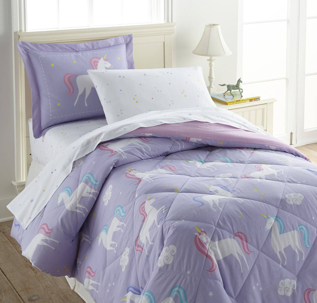 Unicorn Cotton Sheet Set - Twin