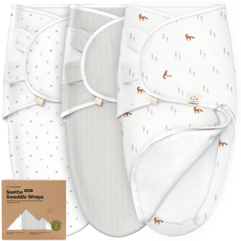 Soothe Zippy Infant Swaddle 3pk