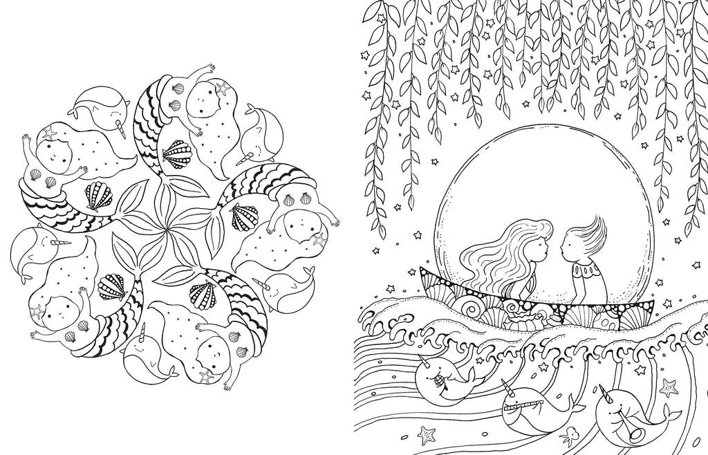 A Million Mermaids Coloring Book