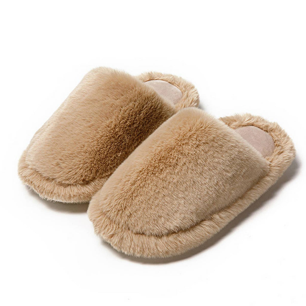 Faux Fur Memory Foam Slippers