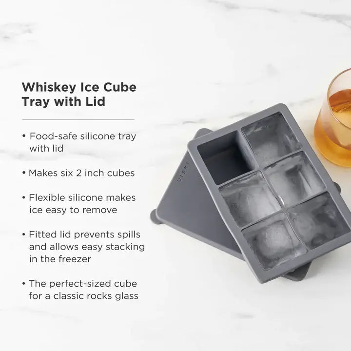 Professional: Whiskey Ice Cube Tray with Lid