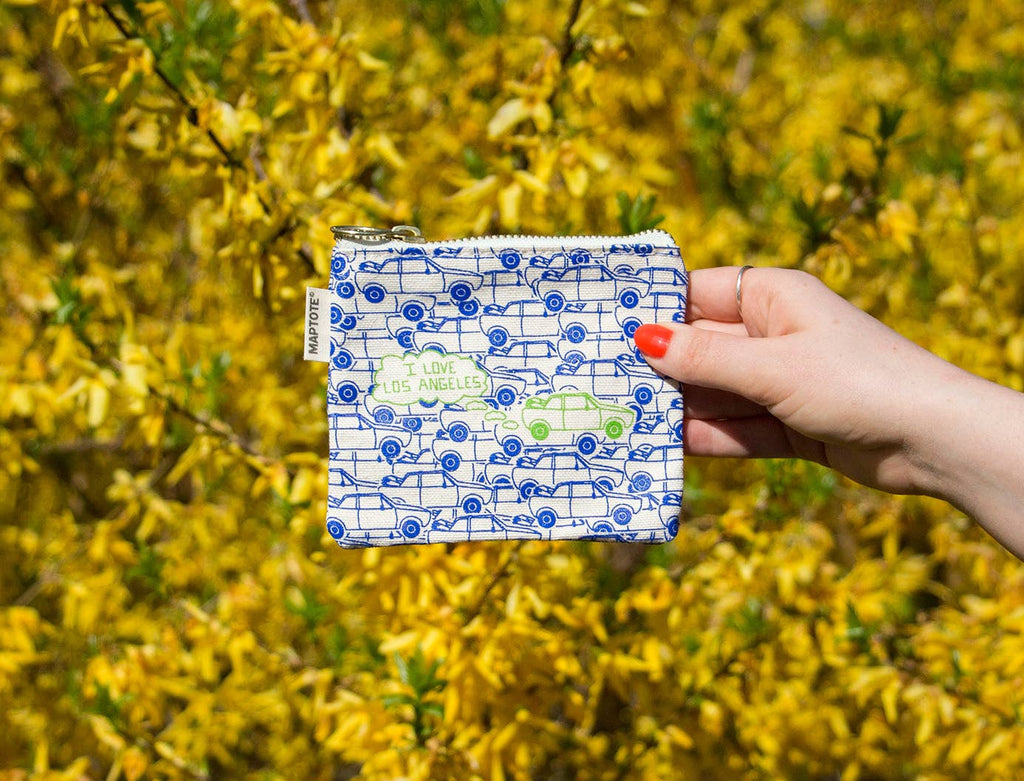 Los Angeles Coin Purses: Blue/Green