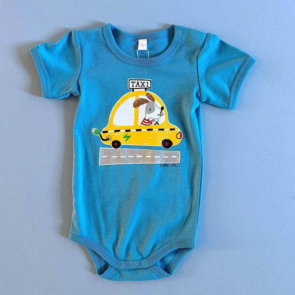 Organic Baby One-Piece Taxi