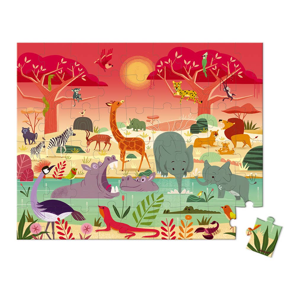 Puzzle - Animal Reserve - 54 Pcs