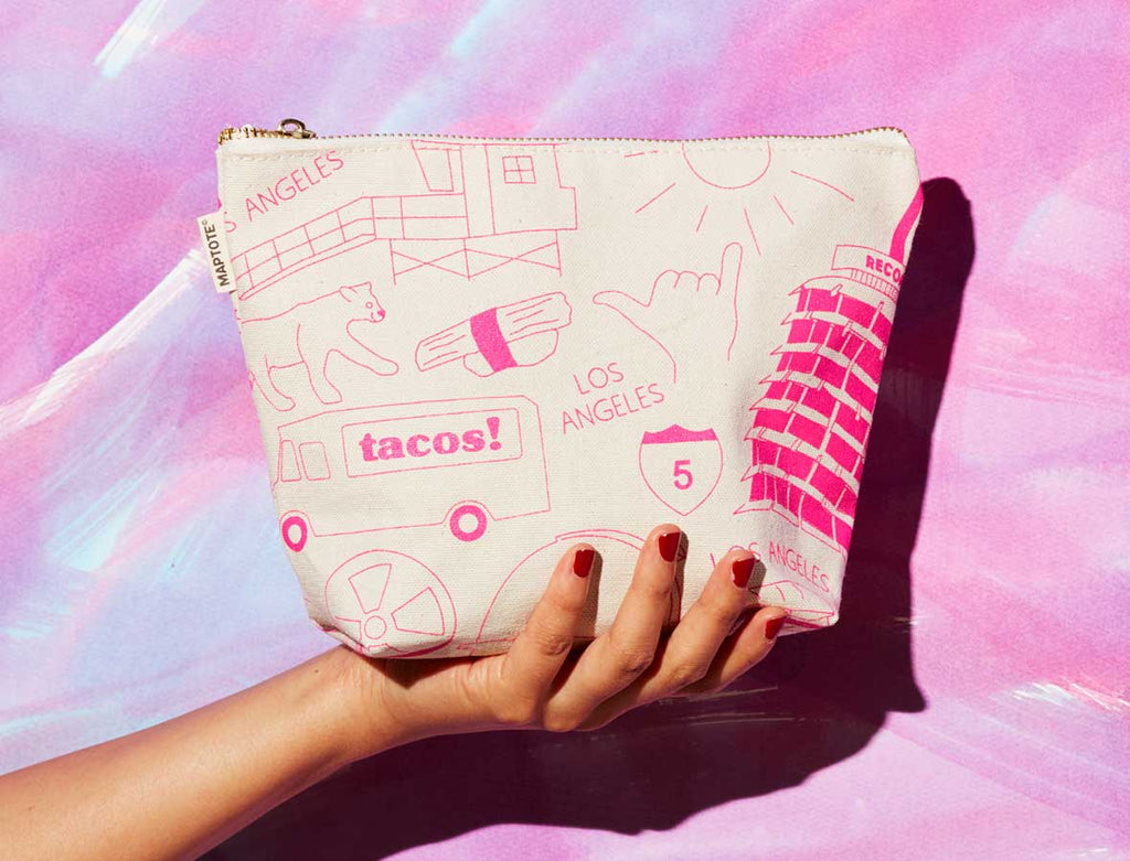 Los Angeles Makeup Pouch: Natural