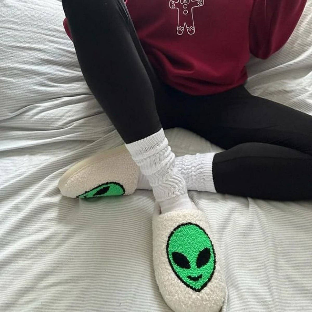 Alien Plush Slippers