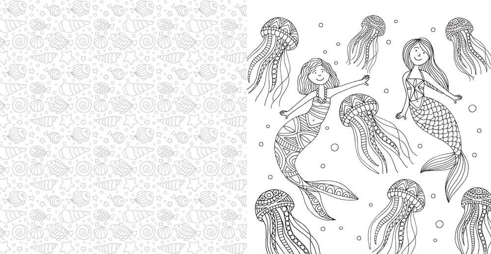 I Heart Mermaids Coloring Book