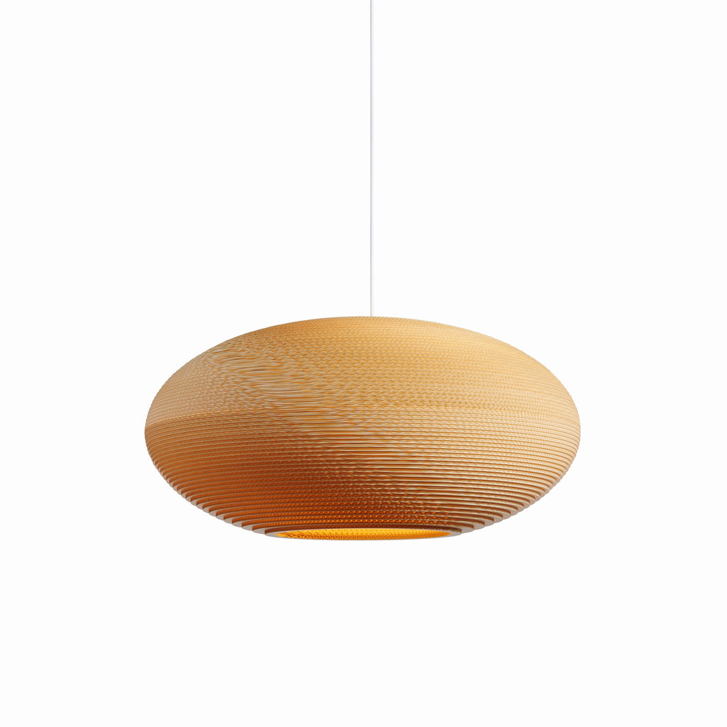 GRAYPANTS Scraplights Disc Handcrafted Pendant Lights: Natural / Disc 24