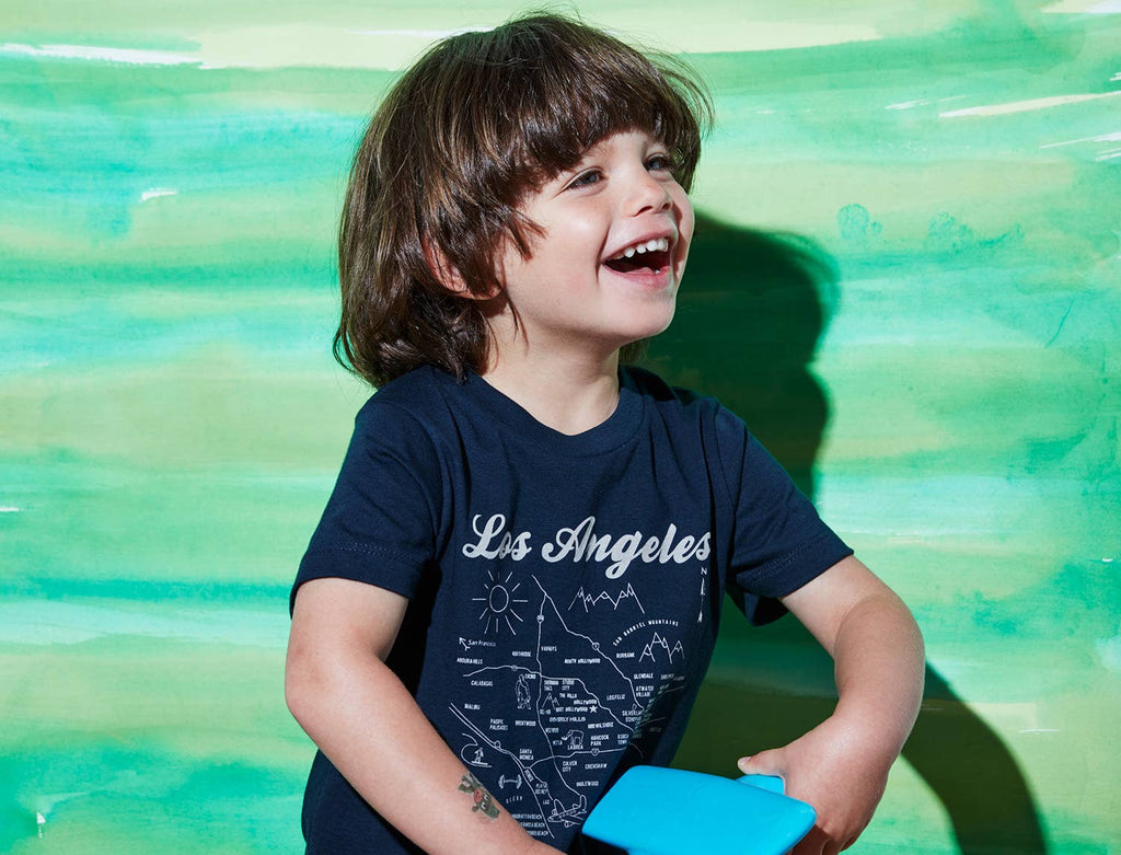 Los Angeles Toddler Tee: 2T / Navy