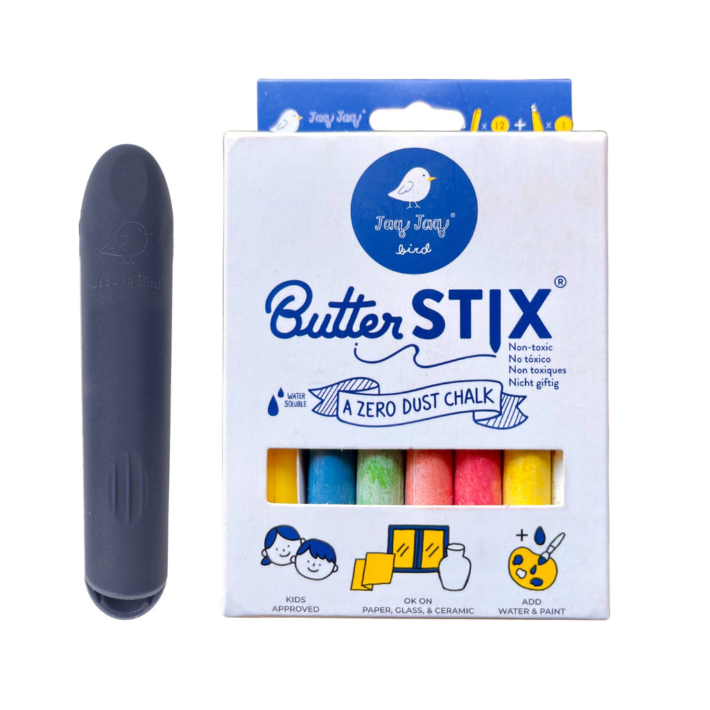 ButterStix® - Dustless Chalk Colors with Holder | 12 pcs