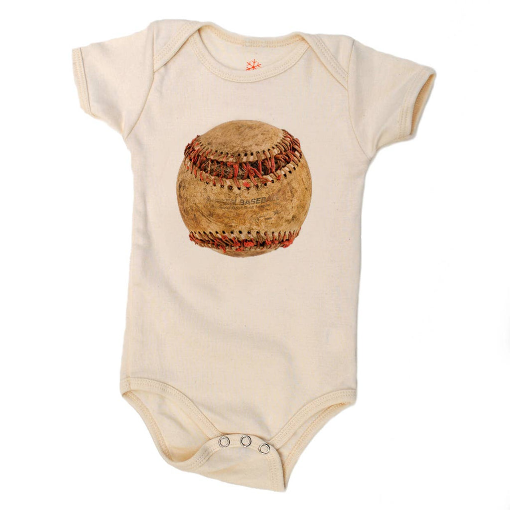 Baseball Organic Baby Onesie