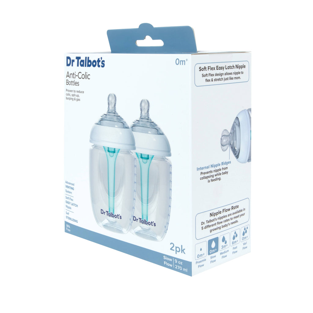 Dr. Talbot's 2 Pack Anti-Colic Bottles