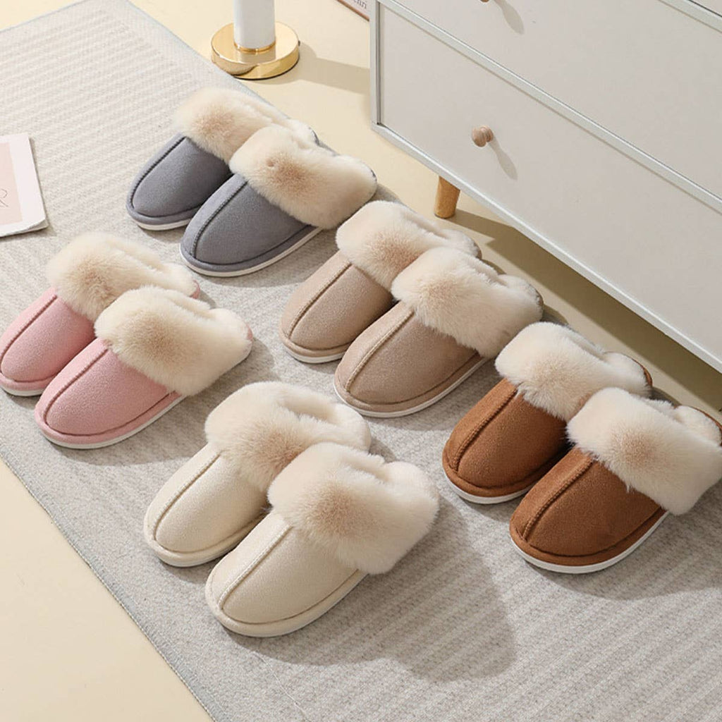 Warm-Lined Memory Foam Slippers