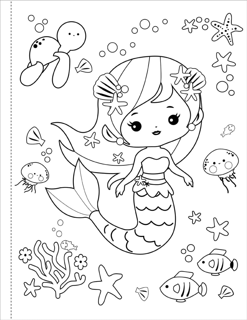 Mermaids Coloring Book