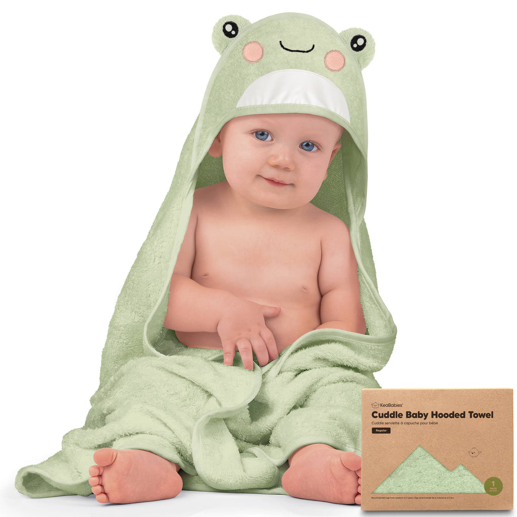 KeaBabies Cuddle Baby Hooded Towel