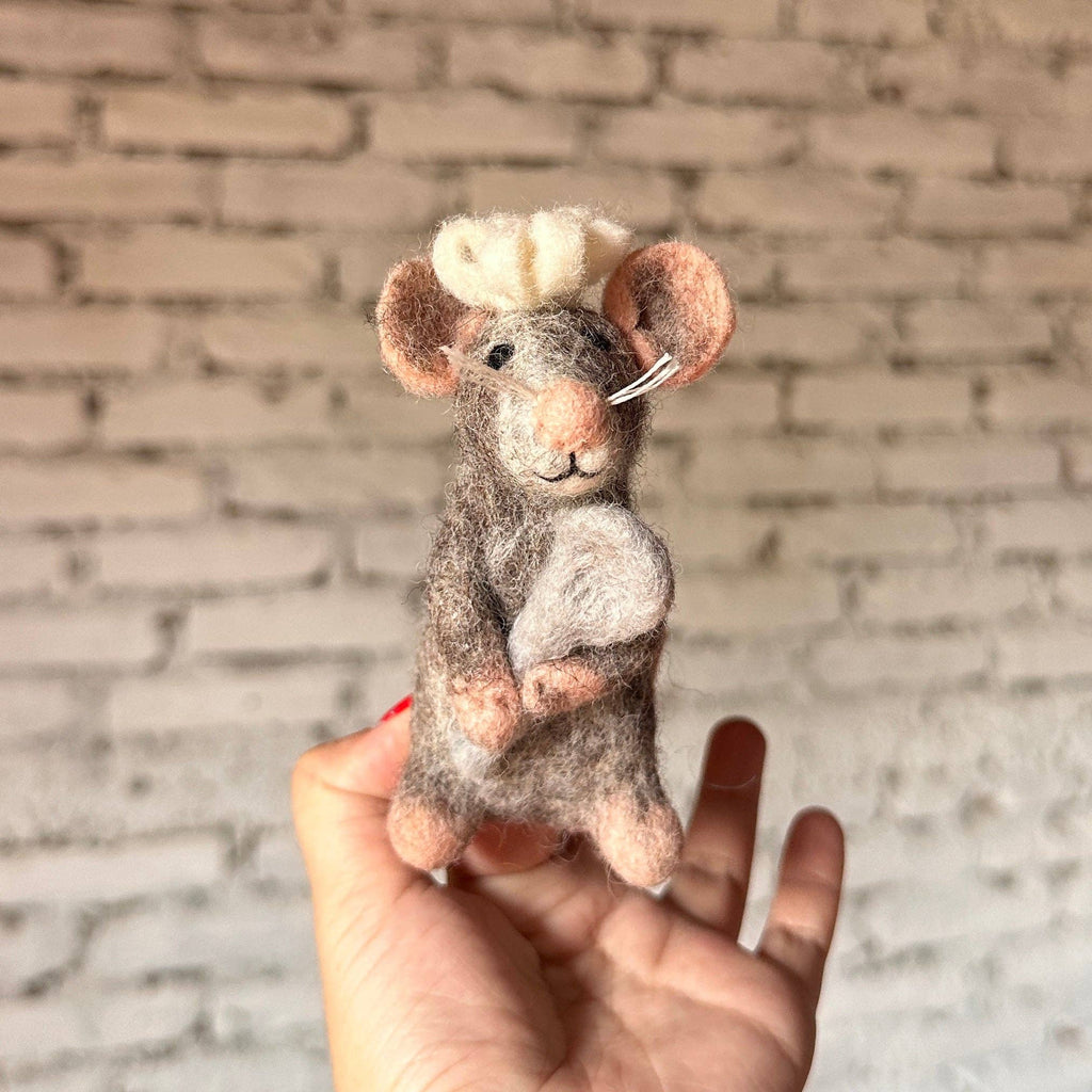 Chef Mouse Finger Puppet