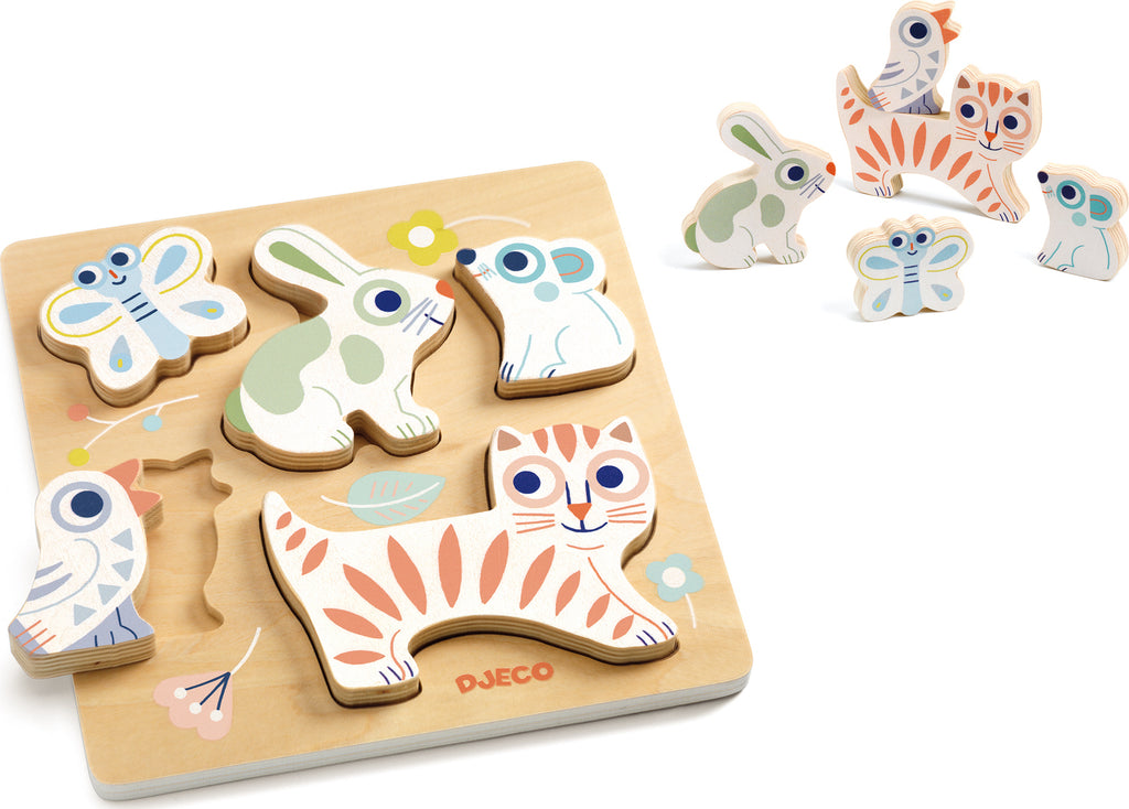 Baby Animali Wooden Puzzle