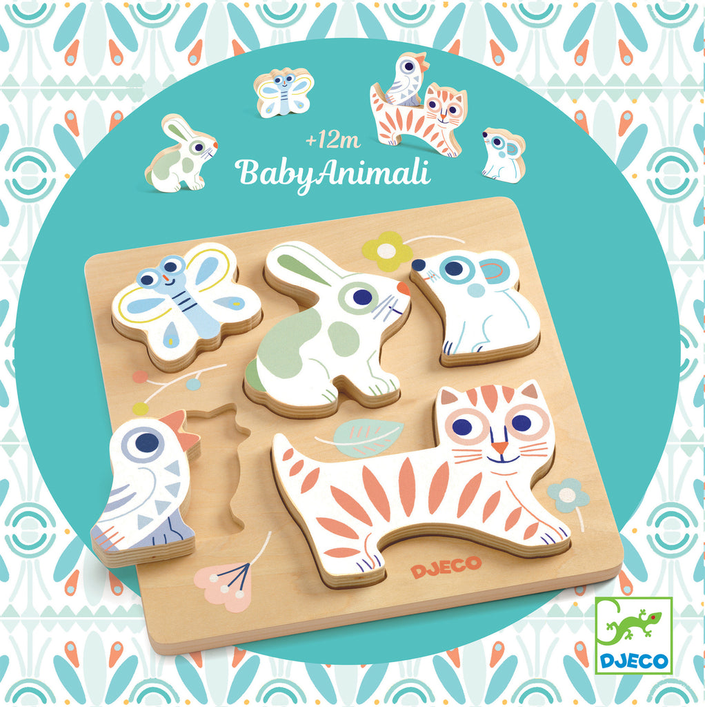 Baby Animali Wooden Puzzle