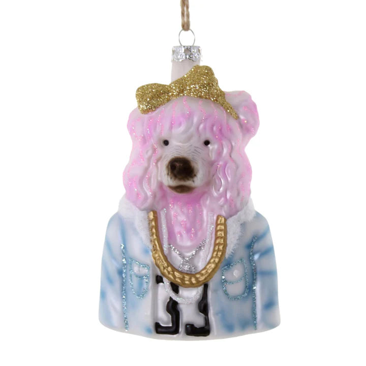 Pink Poodle Ornament