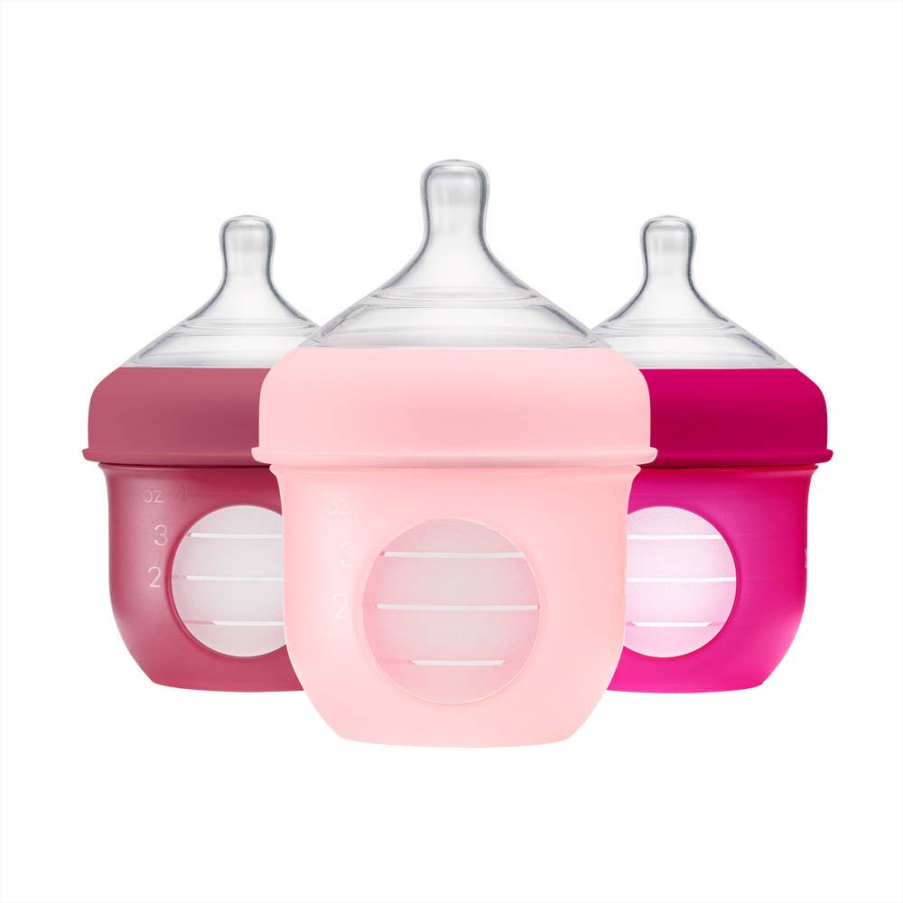 TOMY Boon Nursh Bottle - 3 Bottles - Pink Multicolor