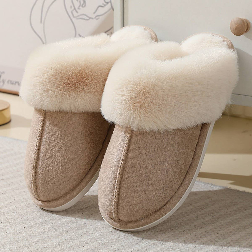 Warm-Lined Memory Foam Slippers