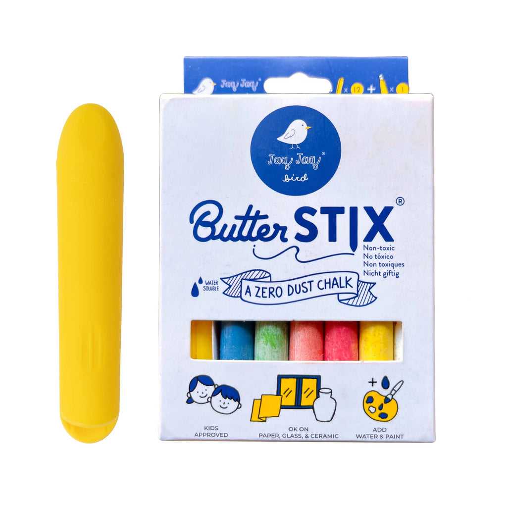 ButterStix® - Dustless Chalk Colors with Holder | 12 pcs