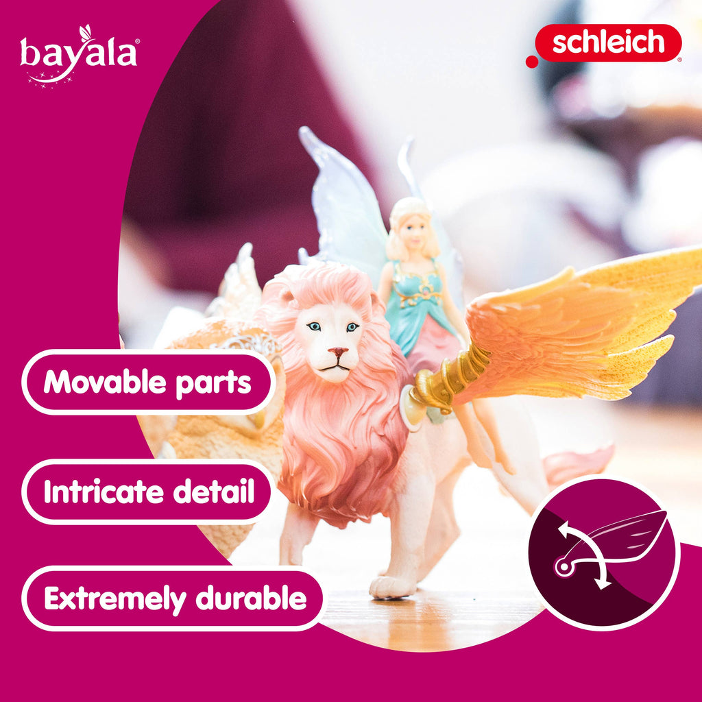 Fairy In Flight On Winged Lion Fairy Toy Playset