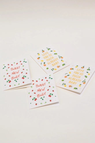 Strawberries Sweet Baby Card