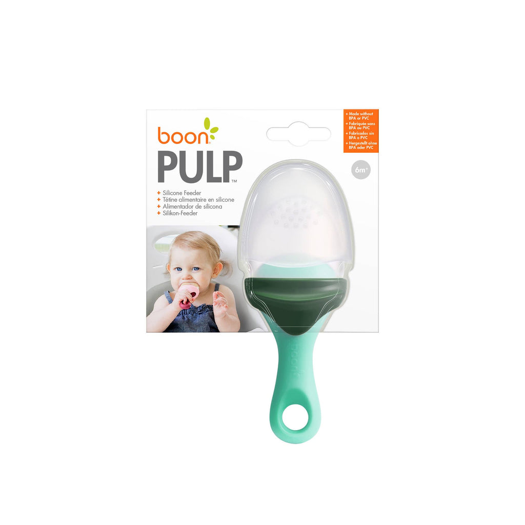 TOMY Boon Pulp Silicone Baby Fruit Feeder Green / Mint