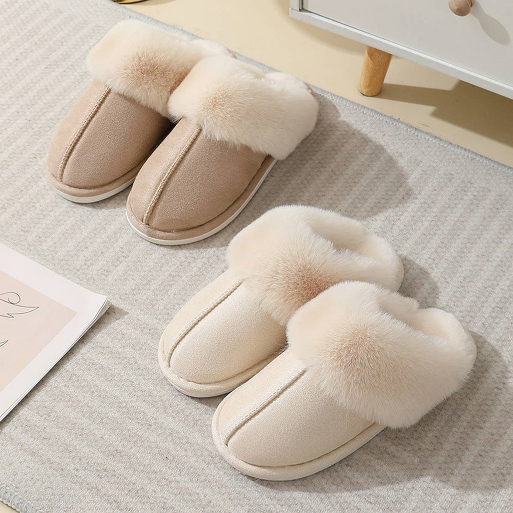 Warm-Lined Memory Foam Slippers